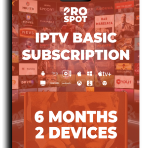 IPTV Basic Subscription 2 Devices 6 Months