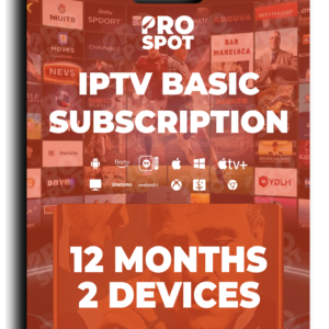 IPTV Basic Subscription 2 Devices 12 Months