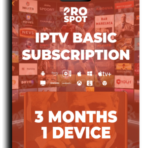 IPTV Basic Subscription 1 Device 3 Months